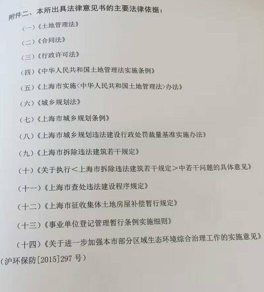 上海“五违共治”确定违章建筑应该遵循的相关的法律法规